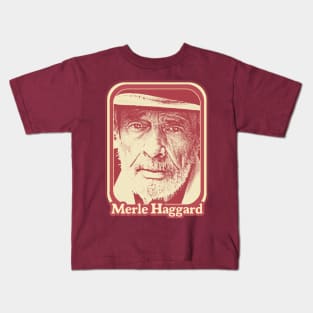 Merle Haggard // Retro Style Country Music Fan Gift Kids T-Shirt